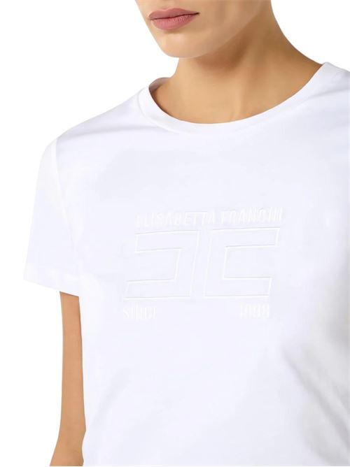 T-shirt con logo Elisabetta Franchi | MA71G61E2270